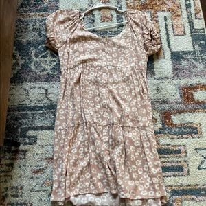 Pink flowy dress